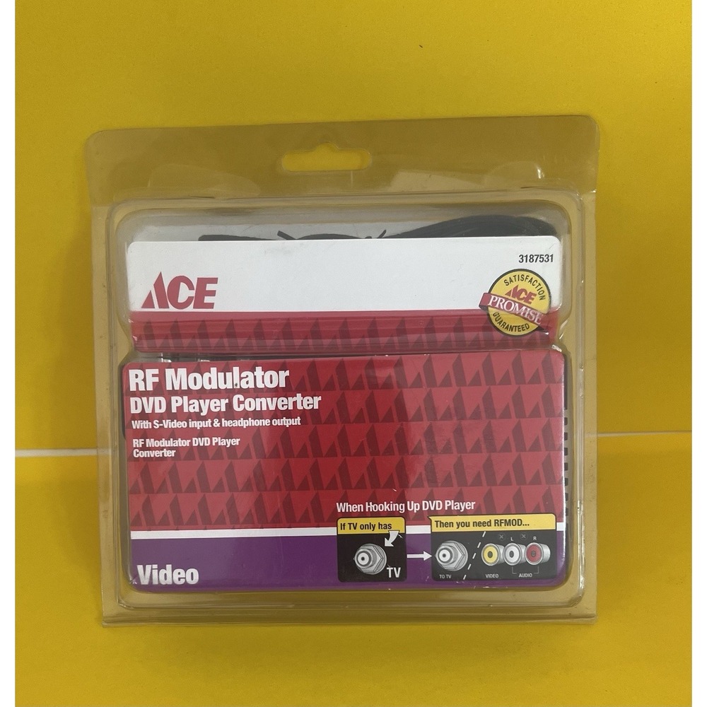 Ace Converter Kit 3187531 RF Modulator with S-video input New in package